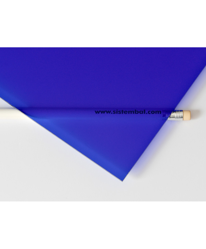 METACRILATO TRANSPARENTE AZUL