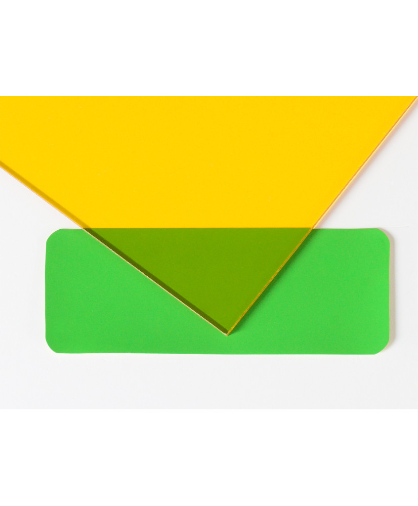 POLIESTIRENO RÍGIDO TRANSPARENTE AMARILLO