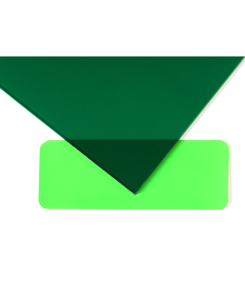 POLIESTIRENO RÍGIDO TRANSPARENTE VERDE